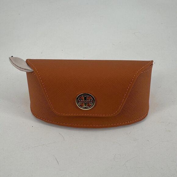 Tory Burch sunglasses case and cloth brown snap designer travel beachy summer - Picture 1 of 5